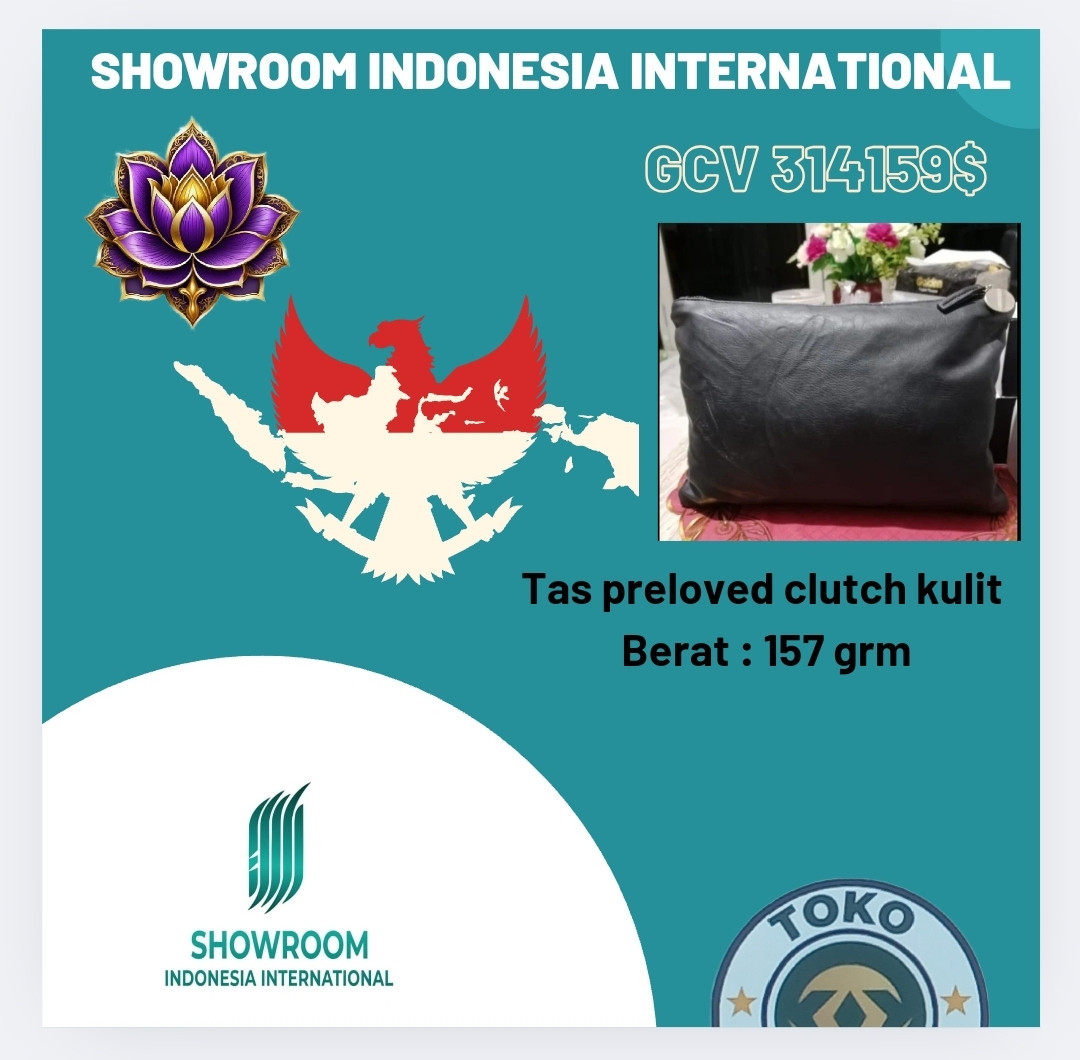 produk TAS PRELOVED CLUTH KULIT