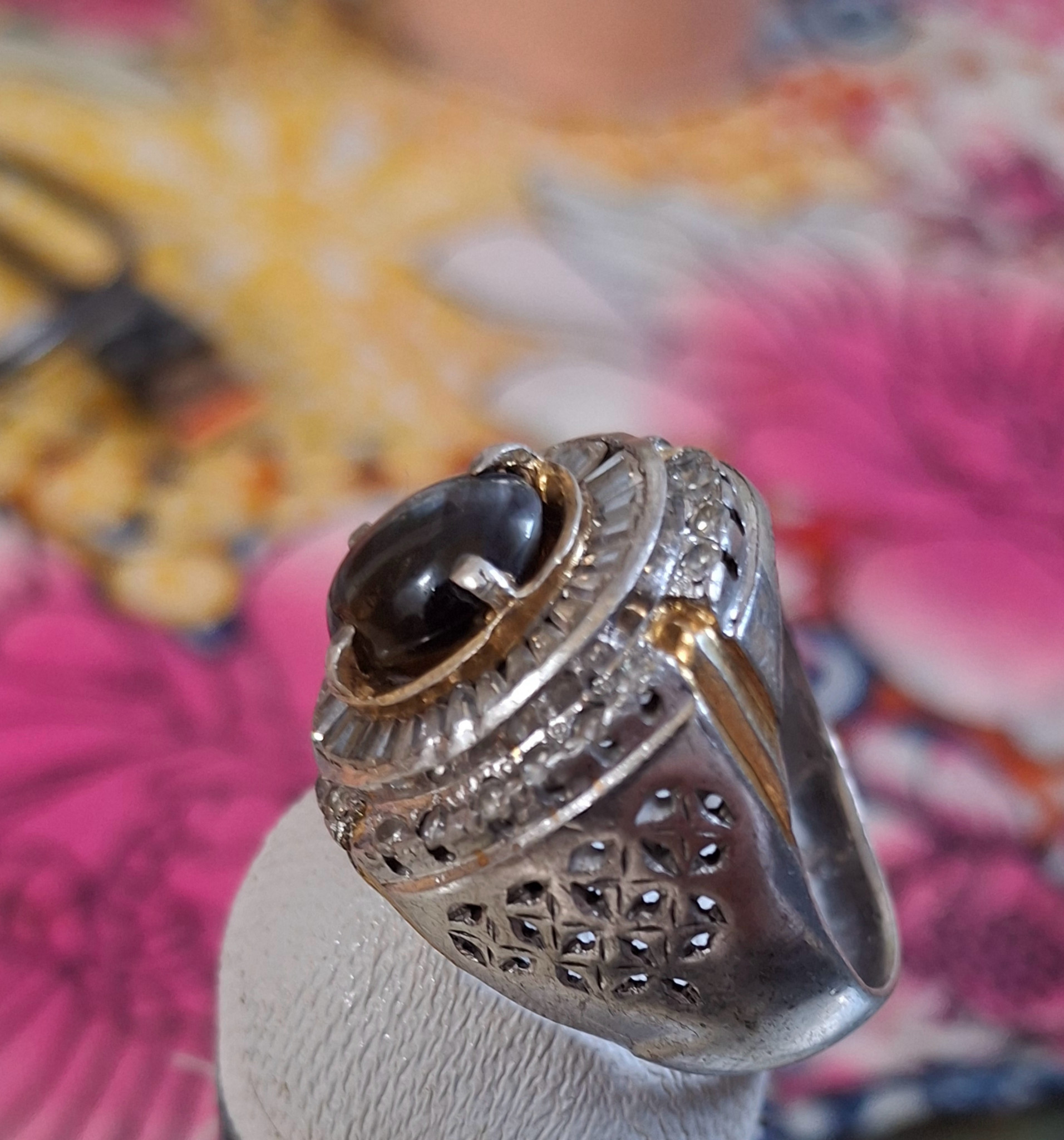 produk Cincin Permata Black Shappire